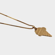 Malaikaraiss - Necklace With Pendant - Ice Cream Color: Gold, Size: OS - Necklace