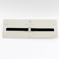 Topshop - Velvet Choker Necklace With Ring Color: Black, Size: OS - Necklace