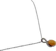 Diamant L'Éternel - Handmade Necklace Or Blanc 375 Dia Color: Grey, Size: OS - Necklace