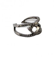 Andrea Bellini - Silver Ring/Ring With Zirconias Color: Grey, Size: 50 - Ring