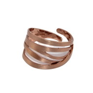 Pilgrim - Adjustable Ring / Rings Rose Gold. Colour: Gold, Size: OS - Ring