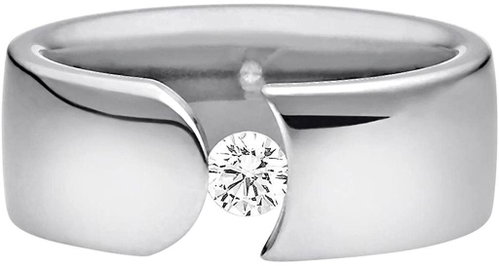 Heideman - Women's Ring With Zircon Silver Color: Grey, Size: 54 - Ring - Main image