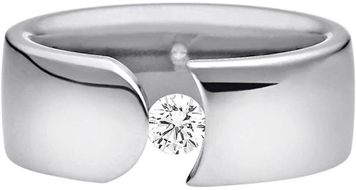 Heideman - Women's Ring With Zircon Silver Color: Grey, Size: 62 - Ring - Main image
