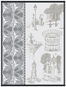 Le Jacquard Francais Carnet de Paris Utěrka 80 × 60 cm Bitume - Kuchyňské utěrky