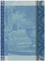 Le Jacquard Francais Jardin Parisien Utěrka 80 × 60 cm modrá - Kuchyňské utěrky