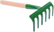 J.A.D. TOOLS Hrabičky železné, 6 zubů, s násadou 27 cm - Hrábě
