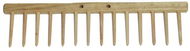 J.A.D. TOOLS Hrábě dřevěné, 14  zubů, bez násady - Hrábě