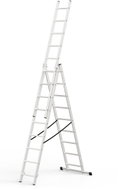J.A.D. TOOLS Žebřík Al 3 × 9 Home trojdílný 9 příček - Ladder