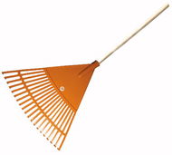 J.A.D. TOOLS Hrábě vějířové obloukové plastové, 20 planžet s násadou 120 cm - Hrábě