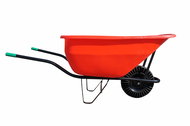 J. A. D. TOOLS wheelbarrow economic 180 l, inflatable wheel, red - Garden Wheelbarrow