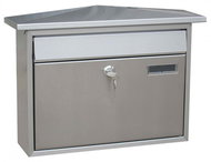 J. A. D. Tools TX0128 Stainless steel mailbox with pointed roof - Mailbox