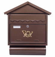 J. A. D. Tools ST 102 Mailbox with pointed roof, bronze - Mailbox