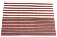 Jahu Stripe Luxury placemat 30 × 45 cm, stripes, burgundy - Placemat