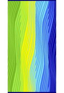 Praktik Plážová osuška Statico blue 90 × 160 cm - Osuška