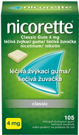 Nicorette® Classic Gum 4 mg, healing chewing gum - Medicinal Product