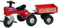 Biemme Laser s vozíčkom červený - Šliapací traktor