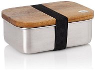 Svačinový box AdHoc COTTO dřevo a nerezová ocel - Svačinový box