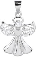 JAN KOS JEWELLERY stříbrný přívěsek anděl MHT-3391/SW00 (Ag 925/1000, 1,34 g) - Charm