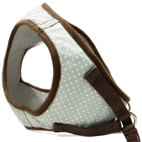 Japan Premium Napoleonic-style padded harness, size S/M, mint green - Harness - Main image