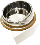 Japan Premium non-tilting stable anatomical dog bowl with rubber bottom, size M - Dog Bowl