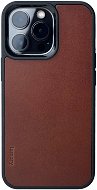 Lemory iPhone 14 Pro kožený kryt s podporou MagSafe hnědá - Phone Cover