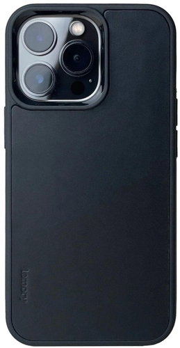 Lemory iPhone 14 Pro kožený kryt s podporou MagSafe černá - Phone Cover - Main image