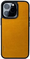 Lemory iPhone 14 Pro Max kožený kryt s podporou MagSafe hořčičná - Phone Cover