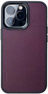 Lemory iPhone 13 Pro Max kožený kryt s podporou MagSafe purpurová - Phone Cover
