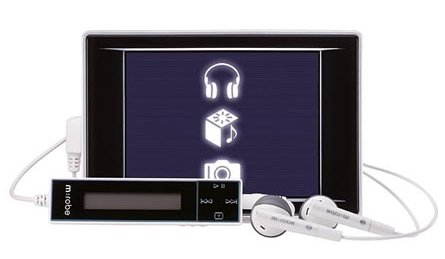 Olympus m:robe MR-500i černý (black), 20 GB, MP3/ WMA přehrávač, fotoaparát 1.2 mil. bodů, USB2.0 - MP3 Player - Main image