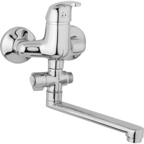 JB Sanitary Slim Bathroom wall-mounted mixer, flat arm 300 mm, A103210 Main image JB Sanitary Slim Bathroom wall-mounted mixer, flat arm 300 mm, A103210 - Tap - Main image
