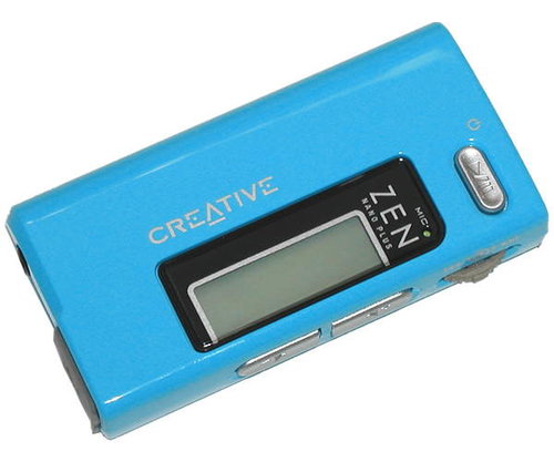 Creative Zen Nano Plus FM 512MB světle modrý (light blue), MP3/ WMA přehrávač, FM tuner, dig. záznam - MP3 Player - Main image