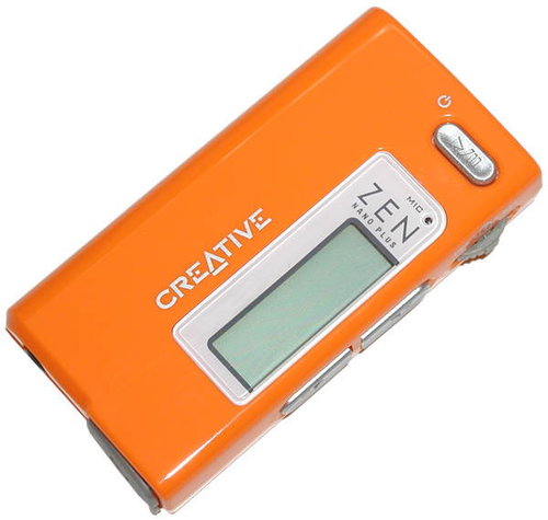 Creative Zen Nano Plus FM 512MB oranžový (orange), MP3/ WMA přehrávač, FM tuner, dig. záznamník, USB - MP3 Player - Main image
