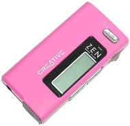 Creative Zen Nano Plus FM 512MB růžový (pink), MP3/ WMA přehrávač, FM tuner, dig. záznamník, USB2.0 - MP3 Player