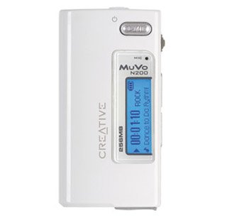 Creative MuVo N200 Micro 256MB bílý (white), MP3/ WMA přehrávač, FM tuner, dig. záznamník, USB2.0 - MP3 přehrávač - Hlavní obrázek