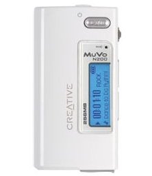 Creative MuVo N200 Micro 512MB bílý (white), MP3/ WMA přehrávač, FM tuner, dig. záznamník, USB2.0 - MP3 Player - Main image