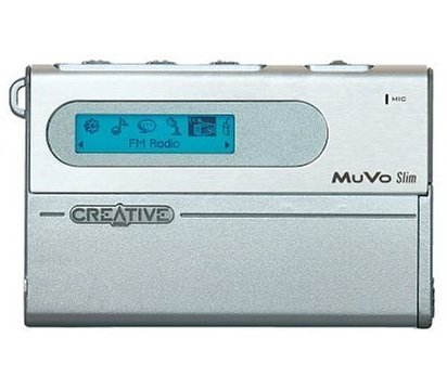 Creative Nomad MuVo slim FM 512MB stříbrný (silver), MP3/ WMA player, FM tuner, LCD display, USB2.0 - MP3 Player - Main image