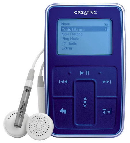 Creative ZEN Micro SE HDD 5GB tmavě modrý (dark blue), MP3/ WMA player, LCD display, USB2.0 - MP3 Player - Main image
