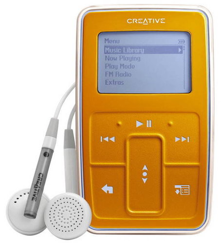 Creative ZEN Micro SE HDD 5GB oranžový (orange), MP3/ WMA player, LCD display, USB2.0 - MP3 Player - Main image