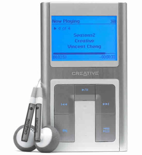 Creative ZEN Sleek 20GB stříbrný (silver), MP3/ WMA player, FM tuner, LCD display, USB2.0 - MP3 Player - Main image