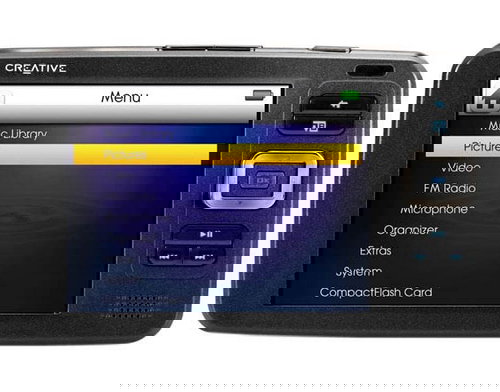 Creative ZEN VISION HDD 30GB + slot na CF, černý (black), MP3/ WMA/ WMV/ DivX/ XviD přehrávač, OLED  - MP3 Player - Main image