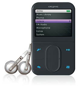 MP3 přehrávač Creative ZEN VISION:M HDD 30GB, černý - MP3 Player - Main image