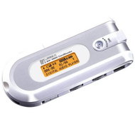 DigitBall MP3-U2-DBHFL - stříbrno-bílý (silver-white), 256MB + SD/MMC slot, MP3/ WMA přehrávač, FM t - MP3 Player
