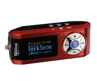 TrekStor i.Beat organix 2GB červený (red), MP3/ WMA/ WAV/ ASF/ OGG přehr., dig. záz., FM, line-in, O - MP3 Player - Main image