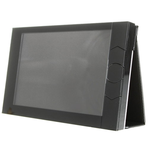 ALBUM silver aluminium/ black leather - Digital Photo Album - Main image