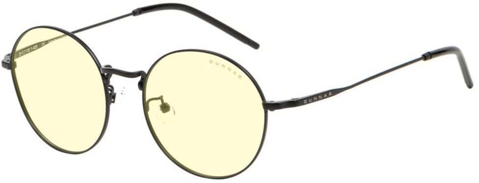GUNNAR Ellipse Onyx, borostyánszín lencse