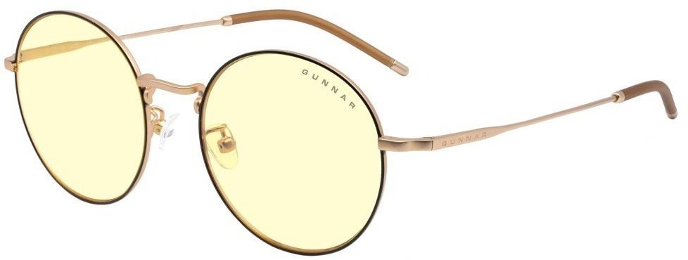 GUNNAR Ellipse Blackgold, borostyánszín üveg