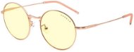 GUNNAR Ellipse Rosegold, borostyánszín lencse - Monitor szemüveg