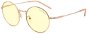 GUNNAR Ellipse Rosegold, borostyánszín lencse - Monitor szemüveg