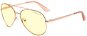 GUNNAR Maverick Rosegold, borostyánszínű lencse - Monitor szemüveg