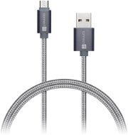 CONNECT IT Wirez Premium Metallic micro USB 1m tmavo-sivý - Dátový kábel